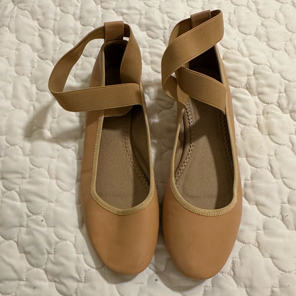 Tan Ballerina Flats- Kimchi Blue